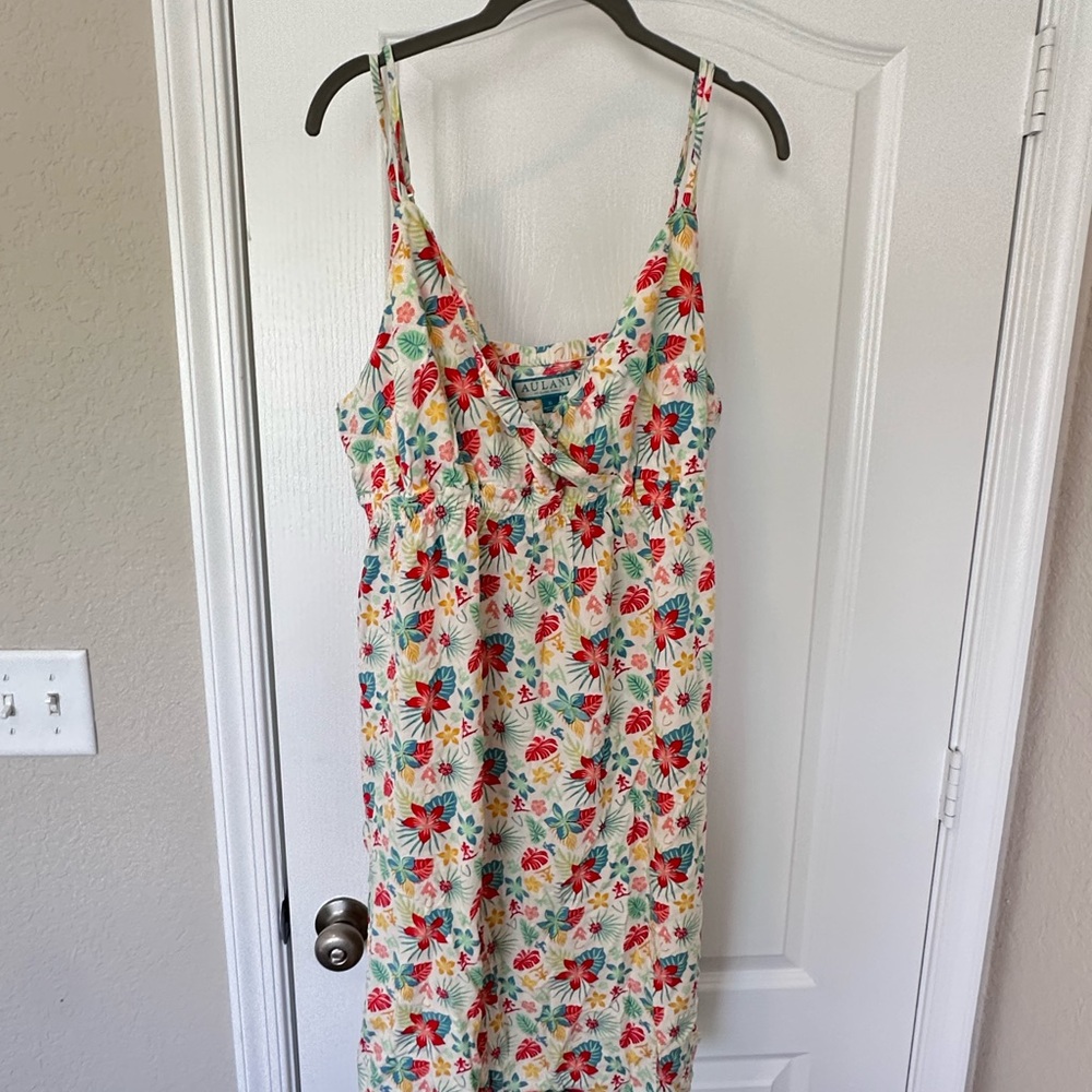 Disney Aulani Tropical Floral/Character Dress